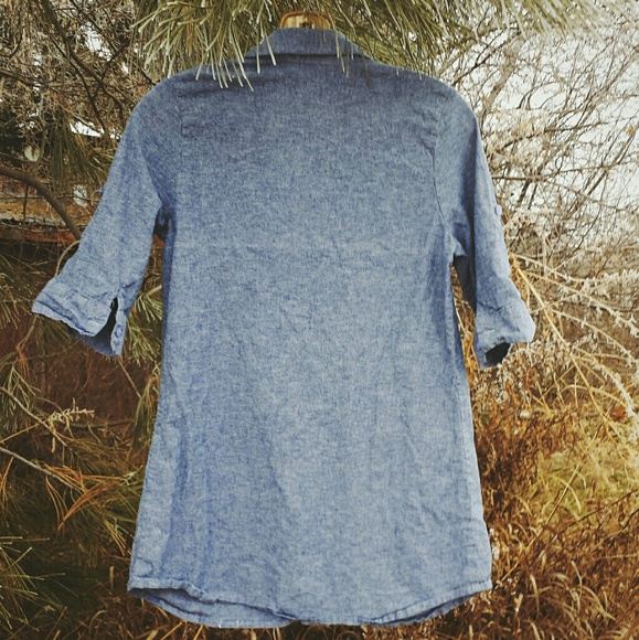 Blue chambray tunic - Picture 2 of 3
